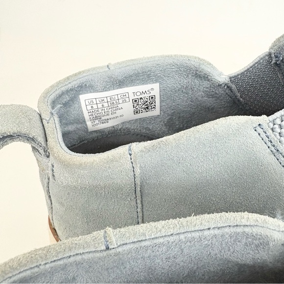 Women's TOMS Bryce Stone‎ Grey Sneaker Ankle Boots Women’s Size 8 - Picture 9 of 13